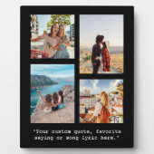 独自の引用文を作カスタム成4 Photo Collage フォトプラーク (正面)