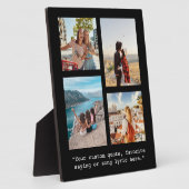 独自の引用文を作カスタム成4 Photo Collage フォトプラーク (側面)