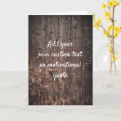 独自の引用文を作カスタム成 – 木製ボード カード (黄色い花)