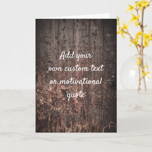 独自の引用文を作カスタム成 – 木製ボード カード (黄色い花)