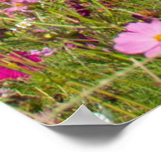 独自の引用文を作カスタム成 – Wildflowers ポスター (角)