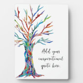 独自の引用文を作感動的やる気を起こさせる成 フォトプラーク (正面)