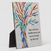 独自の引用文を作感動的やる気を起こさせる成 フォトプラーク (側面)