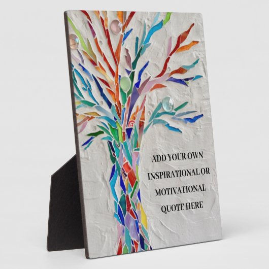 独自の引用文を作感動的やる気を起こさせる成 フォトプラーク (側面)