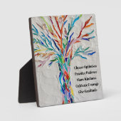 独自の引用文を作感動的やる気を起こさせる成 フォトプラーク (正面)