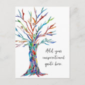 独自の引用文を作感動的やる気を起こさせる成 ポストカード (正面)