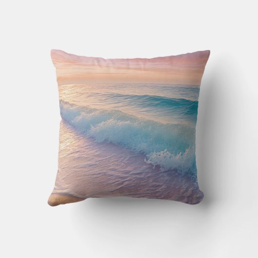 独自の引用文を作成カスタムビーチ クッション (裏面)