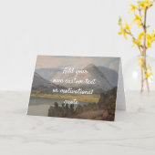 独自の引用文を作成カスタム – 山 カード (黄色い花)