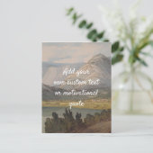 独自の引用文を作成カスタム – 山 ポストカード (スタンド正面)