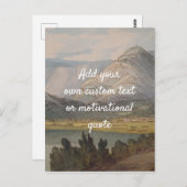 独自の引用文を作成カスタム – 山 ポストカード (正面/裏面)