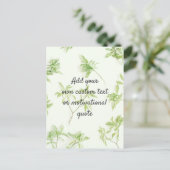 独自の引用文を作成カスタム – 植物学 ポストカード (スタンド正面)