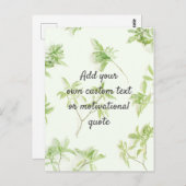 独自の引用文を作成カスタム – 植物学 ポストカード (正面/裏面)