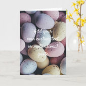 独自の引用文を作成 – カスタムチョコレートエッグ カード (黄色い花)