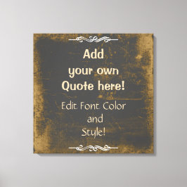 独自の引用文を追加厚紙のテクスチャ キャンバスプリント