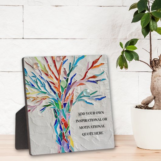 独自の引用文を追加感動的やる気を起こさせるする フォトプラーク