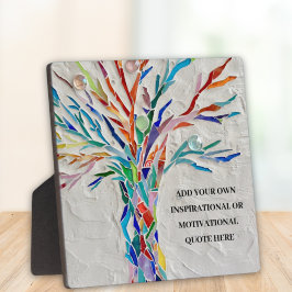 独自の引用文を追加感動的やる気を起こさせるする フォトプラーク