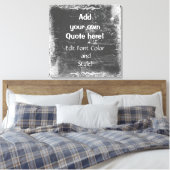 独自の引用文を追加白枠 キャンバスプリント (インサイチュ (寝室))