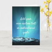 独自の引用文を追加-カスタムノーザンライト カード (黄色い花)