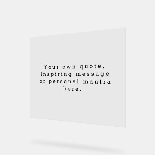 独自の引用文アクリル記号を作成 アクリルサイン (傾斜)