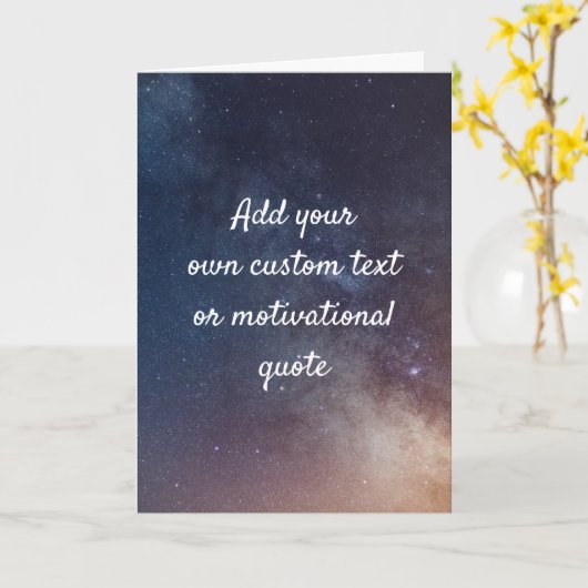 独自の引用文カカスタムードの作成 – Night Sky カード (黄色い花)