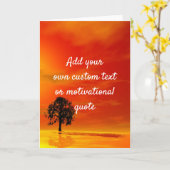 独自の引用文カスタムの作成 – サンセットツリー カード (黄色い花)