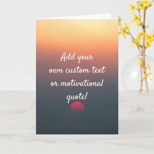 独自の引用文カスタムの作成 – サンライズ カード (黄色い花)