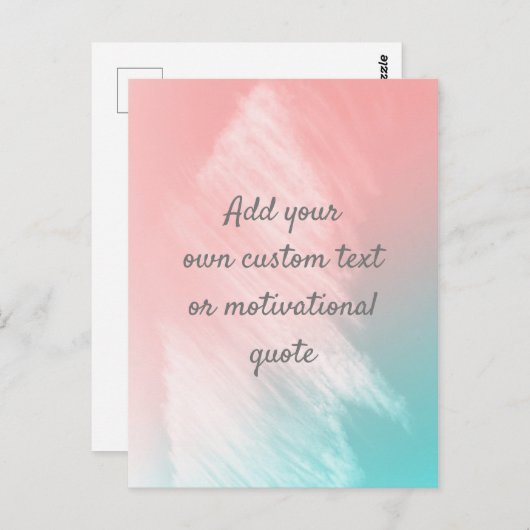 独自の引用文カスタムの作成 – パステル ポストカード (正面/裏面)
