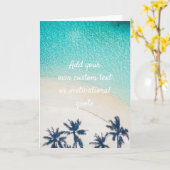 独自の引用文カスタムの作成 – ビーチ カード (黄色い花)