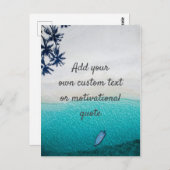 独自の引用文カスタムの作成 – ビーチ ポストカード (正面/裏面)