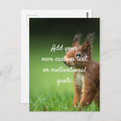 独自の引用文カスタムの作成 – リス ポストカード (正面/裏面)