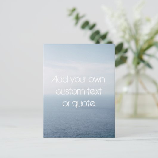 独自の引用文カスタムの作成 – 海 ポストカード (スタンド正面)