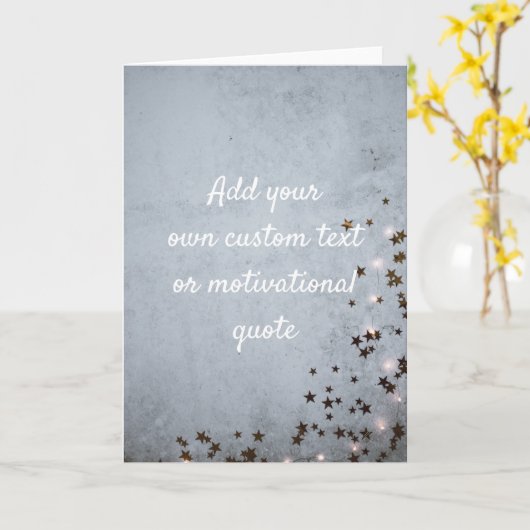 独自の引用文カスタムの追加 – 星と光 カード (黄色い花)