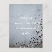 独自の引用文カスタムの追加 – 星と光 ポストカード (正面)