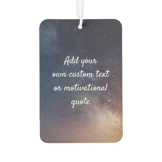 独自の引用文カスタムを作成 – Night Sky Car Air F カーエアーフレッシュナー (裏面)