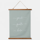 独自の引用文カスタムスクリプトのエレガント作成 吊り下げ型タペストリー (正面)