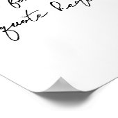 独自の引用文カスタムスクリプモダントの作エレガント成 ポスター (角)