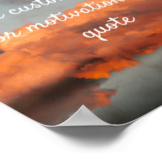 独自の引用文カスタムポスターの作成 – クラウド ポスター (角)