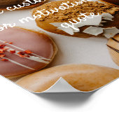 独自の引用文カスタムポスターの作成 – ドーナツ ポスター (角)