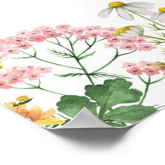 独自の引用文カスタムポスターの作成 – フローラ ポスター (角)