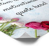 独自の引用文カスタムポスターの作成 – フローラ ポスター (角)