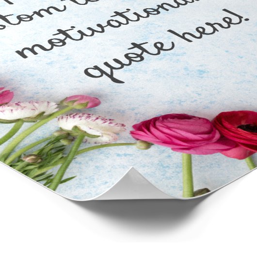 独自の引用文カスタムポスターの作成 – フローラ ポスター (角)