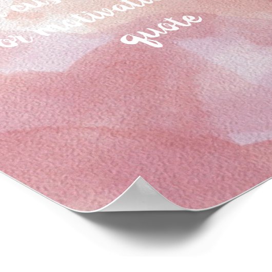 独自の引用文カスタムポスターの作成 – 水彩 ポスター (角)