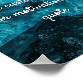 独自の引用文カスタムポスターの作成 – Blue ポスター (角)