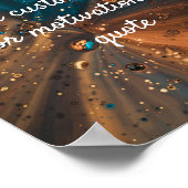 独自の引用文カスタムポスターの作成 – Blue Bronze ポスター (角)