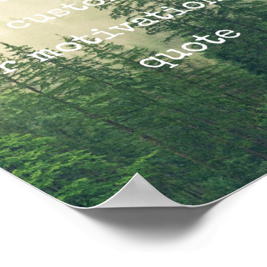 独自の引用文カスタムポスターの作成 – Forest ポスター (角)