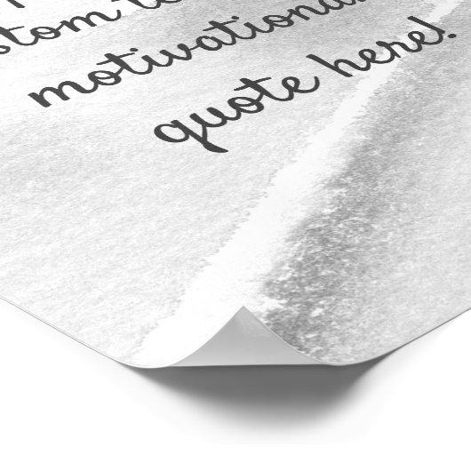 独自の引用文カスタムポスターの作成 – Gray ポスター (角)