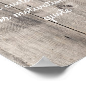 独自の引用文カスタムポスターの作成 – Gray Wood ポスター (角)