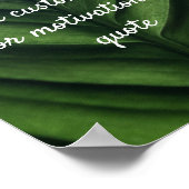 独自の引用文カスタムポスターの作成 – Green Leaf ポスター (角)