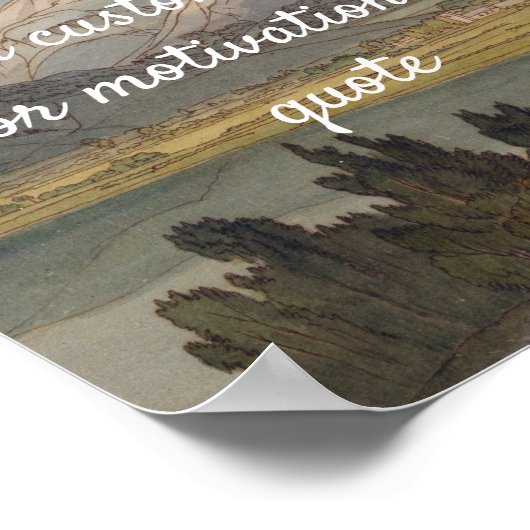 独自の引用文カスタムポスターの作成 – Mountains ポスター (角)