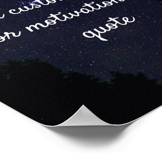 独自の引用文カスタムポスターの作成 – Night Sky ポスター (角)